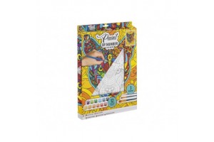 Fess számok szerint tigris 30x40 cm, 12 festék