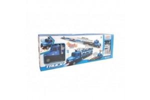 Rendőr teherautó két fém autóval — zenél és világít