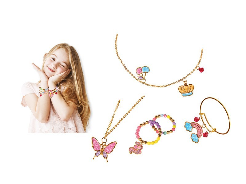 Csináld magad hercegnős kristály ékszer készlet