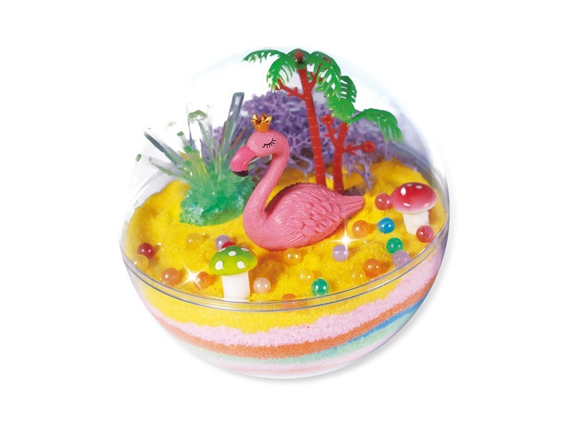 Flamingós kristálynövesztő terrárium