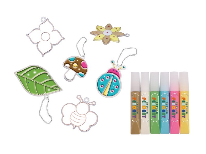 Bogaras kristály függődísz készlet - 18 db