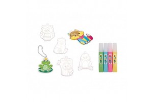 Állatos kristály függődísz készlet - 15 db