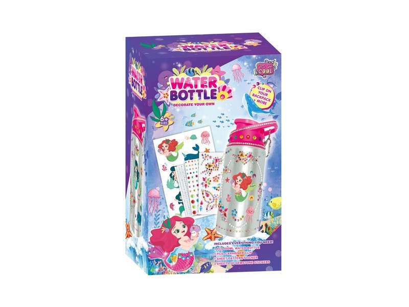 Sellős kulacs gyémánt matricákkal - csináld magad