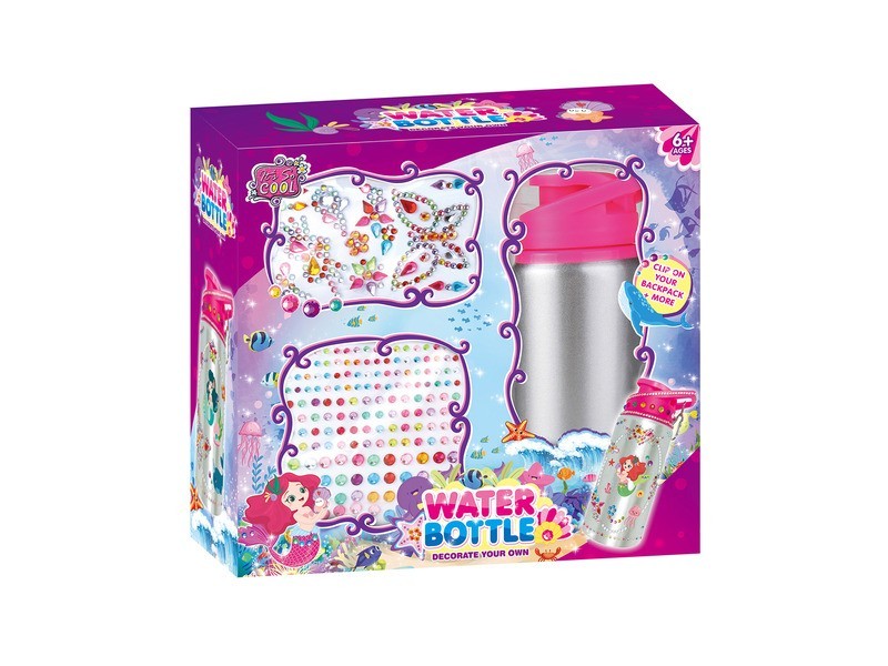 Sellős kulacs gyémánt matricákkal - DIY készlet