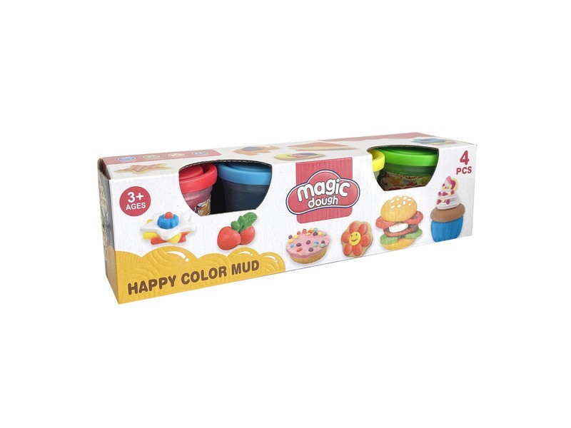 Gyurma szett 4 darab - színes gyurma