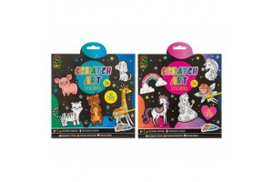 Képkarcoló matricák 5 db – kaparó tollal