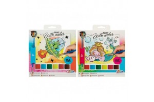 Fess vízzel — 15 lap, 20×20 cm, ecsettel