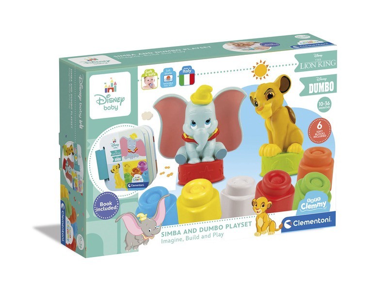 Clemmy Disney Klasszikusok - puha építőkocka készlet