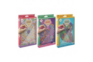 Grafix A5 keményfedeles csíkos jegyzetfüzet (gyémántfestés)