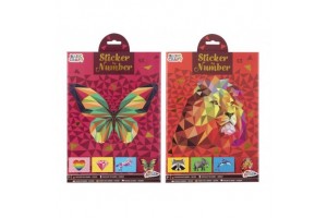 Grafix szám-matricák A4, 4 lap, 2 féle