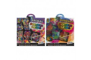 Grafix képkarcoló - 6 db 19,5x19,5 cm (2 féle)