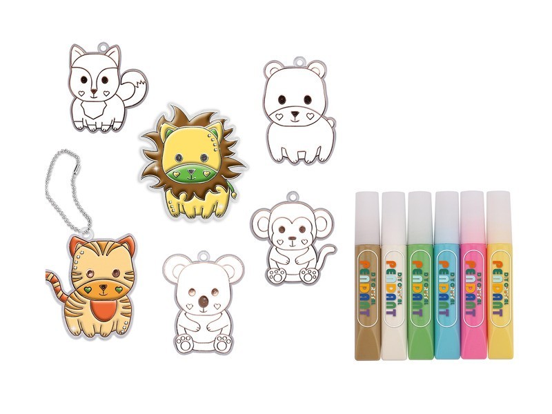 Állatos kristály függődíszek - 18 db DIY készlet