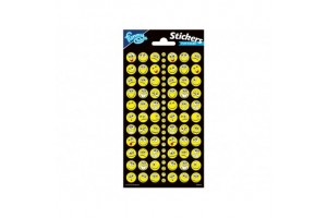 Matrica csillogós - Őrült sárga arcok