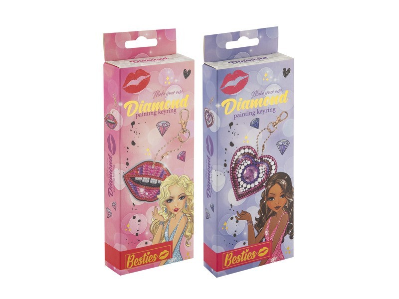 Gyémántfestős kulcstartó készlet – 2 féle