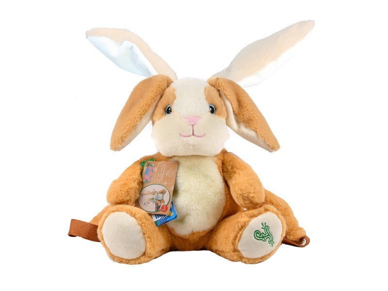 Ekoplüss nyuszi mintás, puha gyerek hátizsák