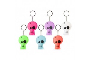 Neon koponya kulcstartó 8 cm – 6 féle