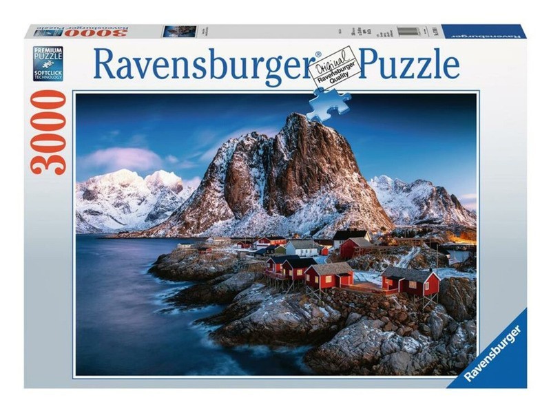Puzzle 3000 db - Hamnoy, Lofoten tájkép
