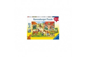 Puzzle: Nyaralás a lófarmon - 2x12 (24 db)