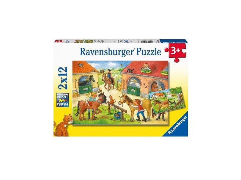 Puzzle: Nyaralás a lófarmon - 2x12 (24 db)