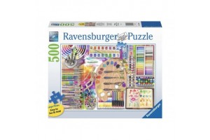 Puzzle 500 db - A művész palettája