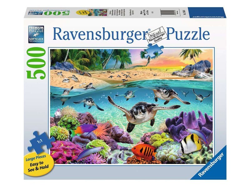 Puzzle 500 db - Bébi teknősök kép