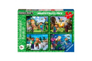 Minecraft puzzle - 4×100 db, gyerekeknek