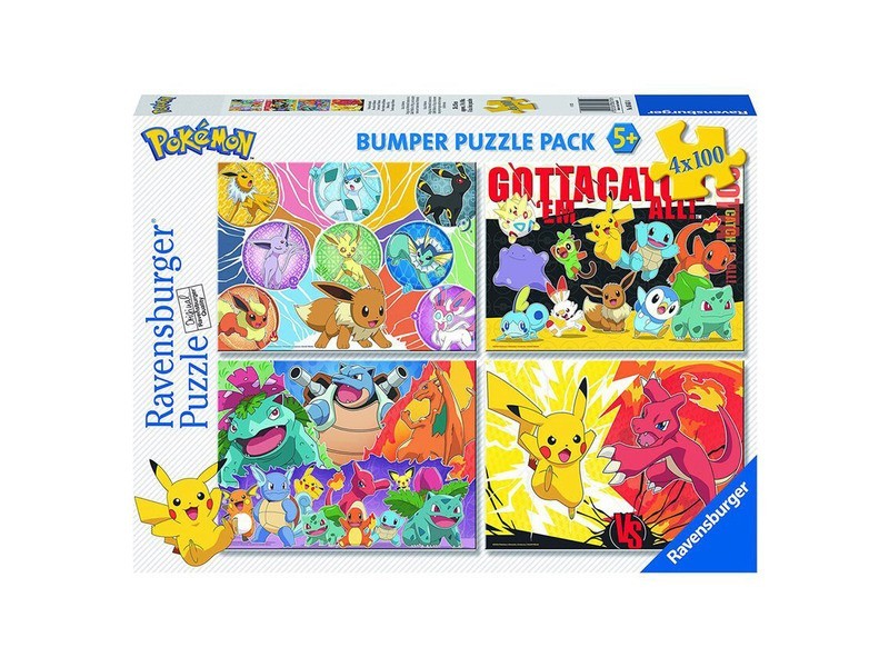 Pokemon puzzle - 4 db x 100 darabos készlet