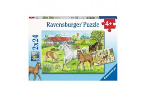 Puzzle 2x24 Lófarm - gyerek kirakó