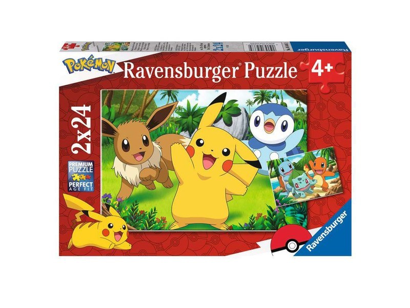 Pokémon puzzle 2x24 db - kirakó gyerekeknek