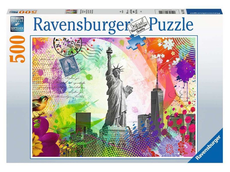 Puzzle 500 db - New York képeslap motívum