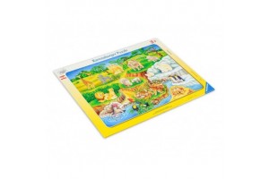 Puzzle 14 db - Látogatás az állatkertben