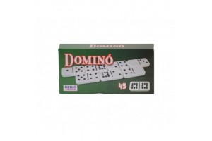 Domino készlet kartonban 42x21x7 mm, 45 db