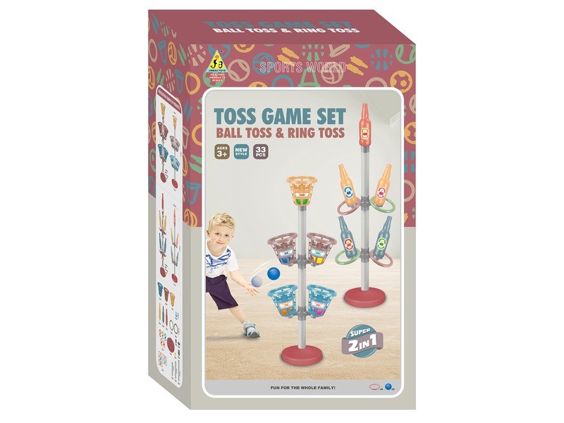 2IN1 ügyességi dobálójáték - céllövés és célzás