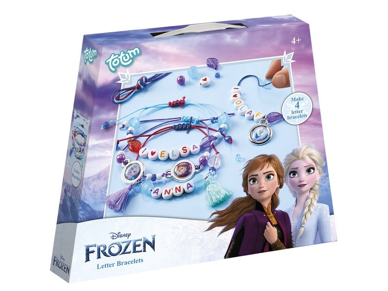 Jégvarázs betűs karkötőkészítő szett - gyöngyök és betűk