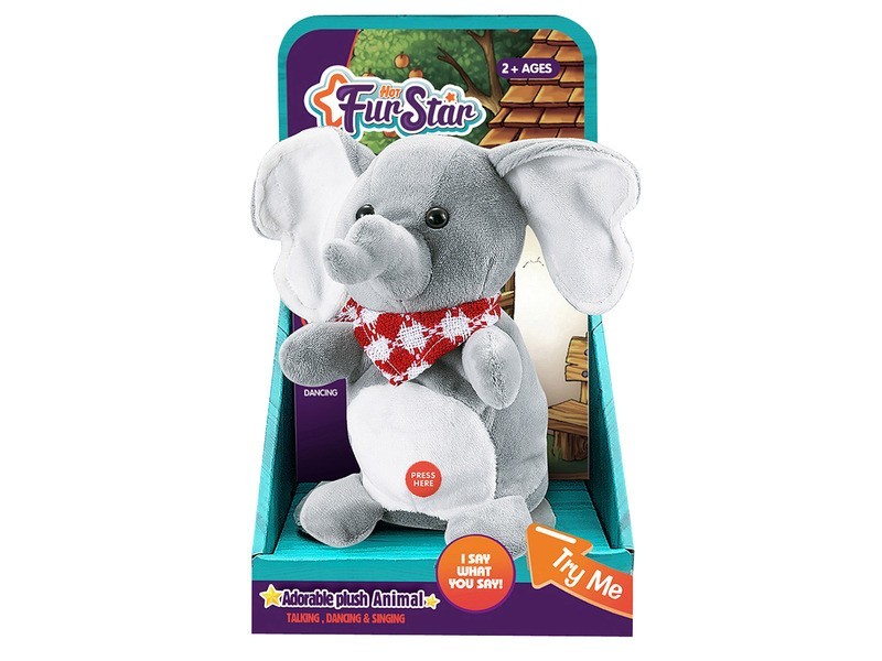 Visszabeszélő elefánt plüssjáték