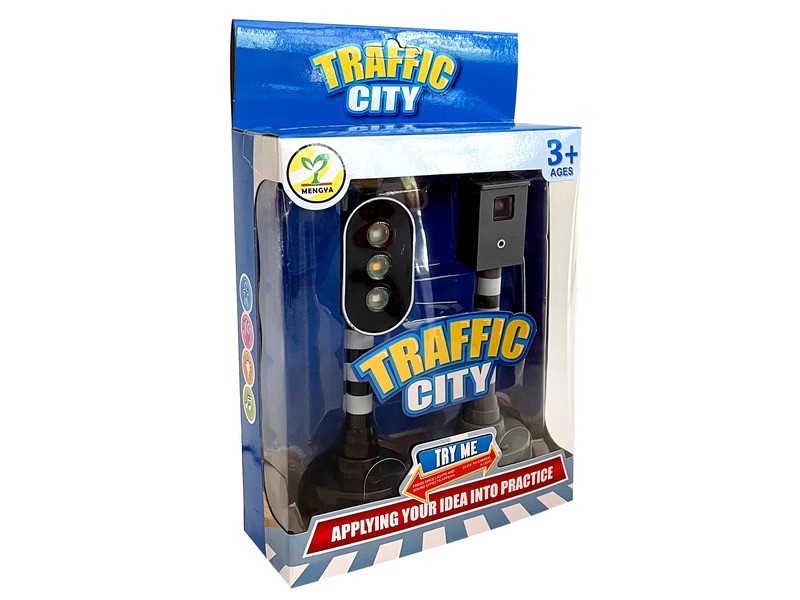 Közlekedési lámpa és traffipax szett