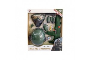 Katonai sisak és fegyverszett (8 db)