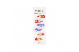 Figurás hajcsatok 6 darabos készlet