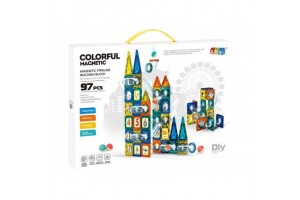 Mágneses építő és golyófuttató – 97 db