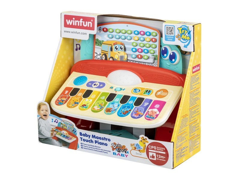 Bébi zongora - színes játékhangszer
