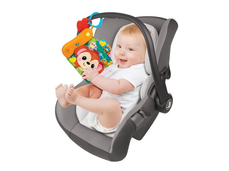 Dzsungel érzékelős könyv – puha lapok, tapintható elemek