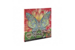 Grafix gyémánt festmény vászonra - Pillangó 30x30 cm