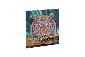 Grafix gyémántfestés vászon - Tigris 30x30 cm