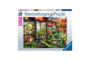 Puzzle 1000 db - Japán kert, teaház