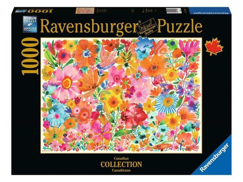 Puzzle 1000 db – Virágzó szépségek, részletgazdag virágminta