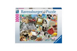 Puzzle 1000 db – 50-es évek illusztráció