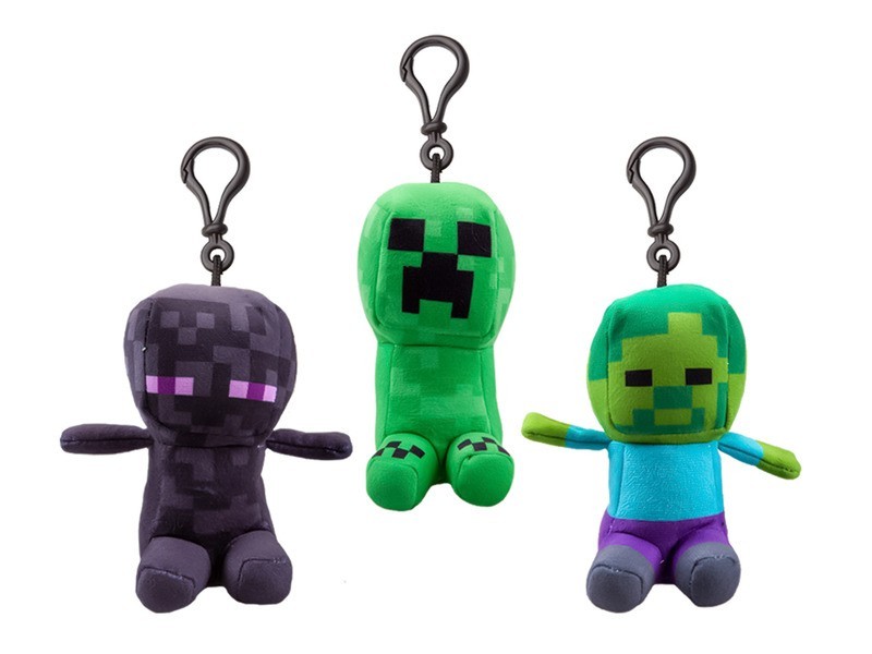 Minecraft plüss kulcstartó 13 cm - 3 féle figura