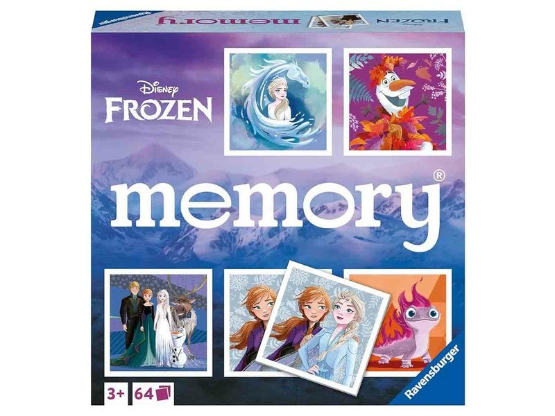 Memóriajáték Frozen - kártyalapok és doboz