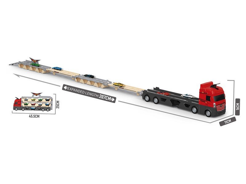 Átalakítható tréler és 6 játékautó