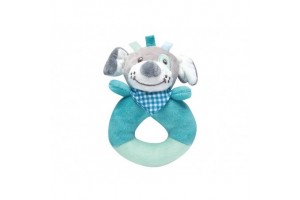 Plüss kutyus bébijáték – puha és biztonságos